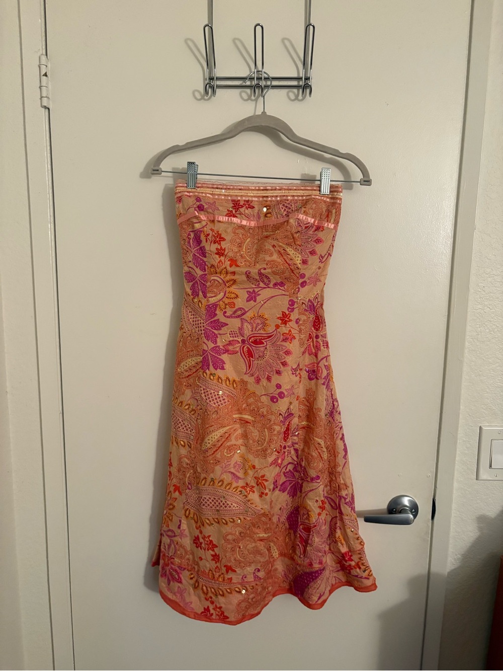 Express Strapless Paisley Sundress